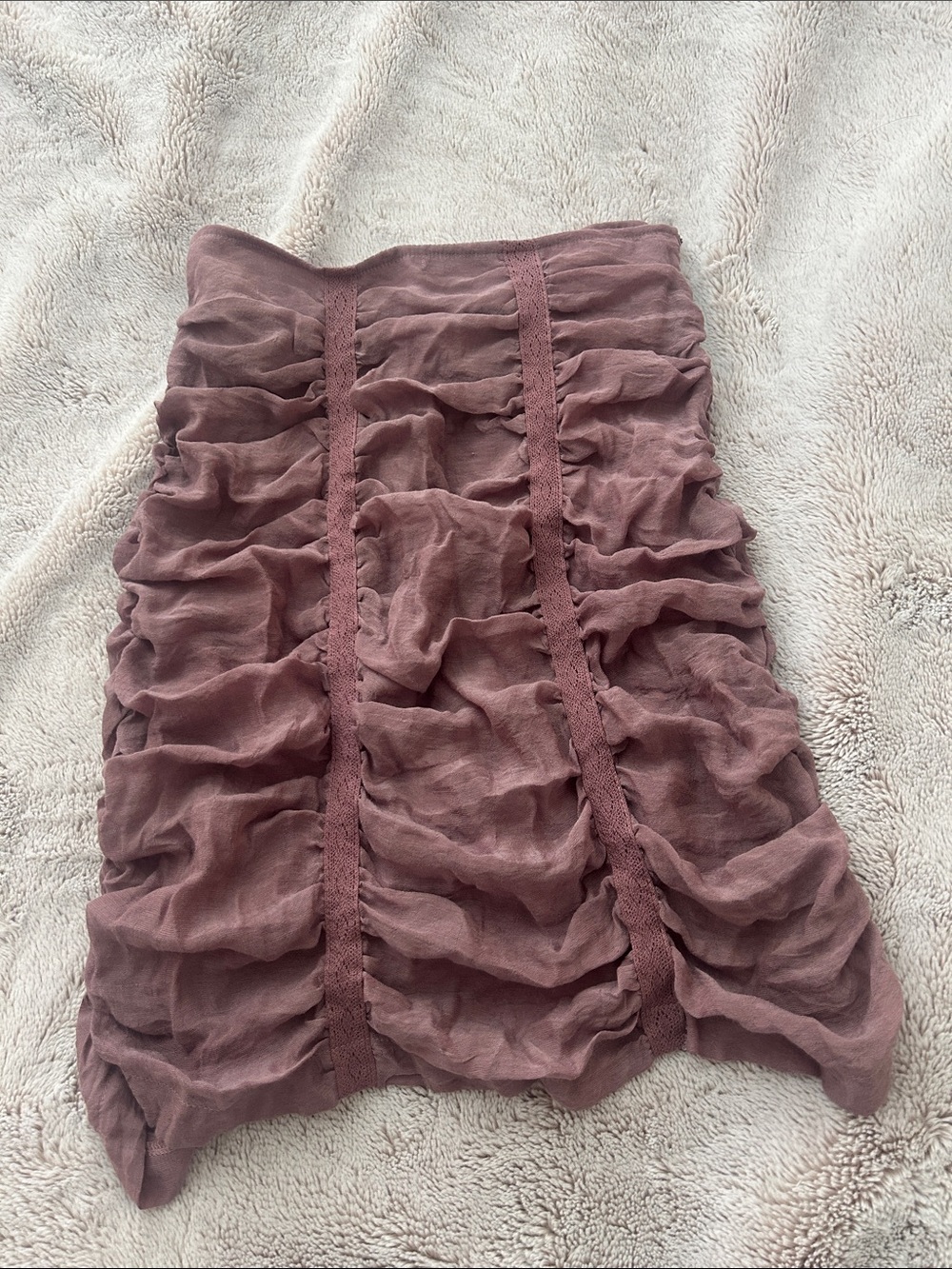Ruched skirt